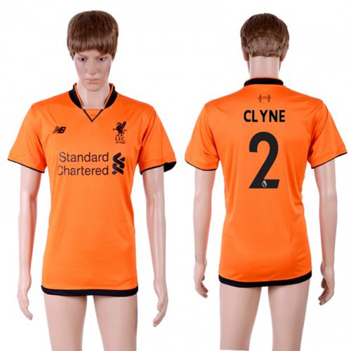 Liverpool #2 Clyne Sec Away Soccer Club Jersey